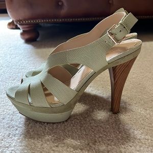 Nine West Light Green Heels